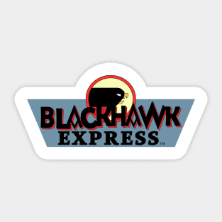 Blackhawk Express Logo Sticker